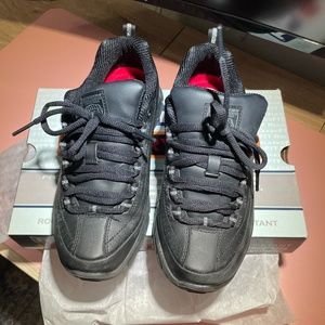 Sketchers Work Sure Track Trickel Sneaker in Black